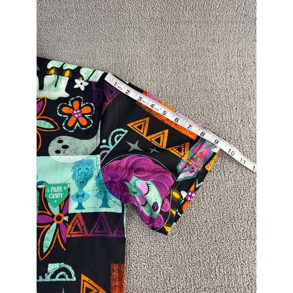 Park Candy Call In The Spirits Shirt Button Up Haunted Mansion Novelty Sz Large - Picture 8 of 10